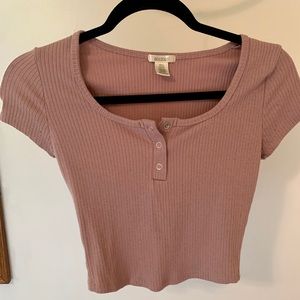 BOZZOLO pink crop top